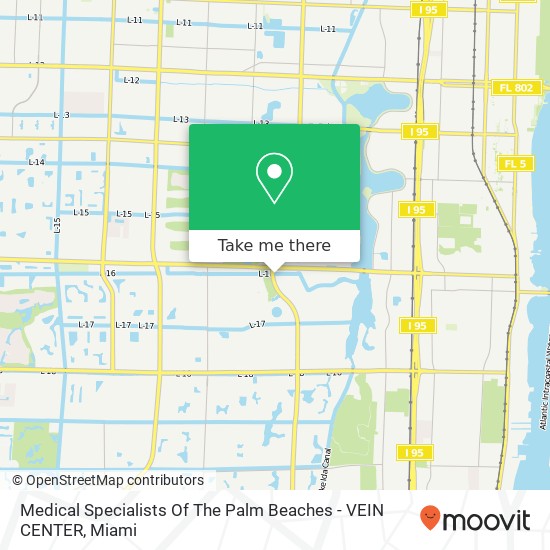 Medical Specialists Of The Palm Beaches - VEIN CENTER map