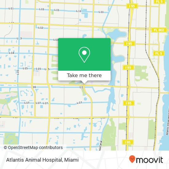 Mapa de Atlantis Animal Hospital