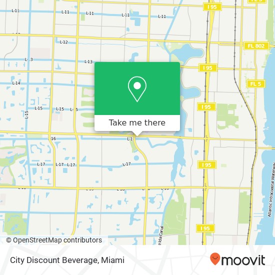 City Discount Beverage map