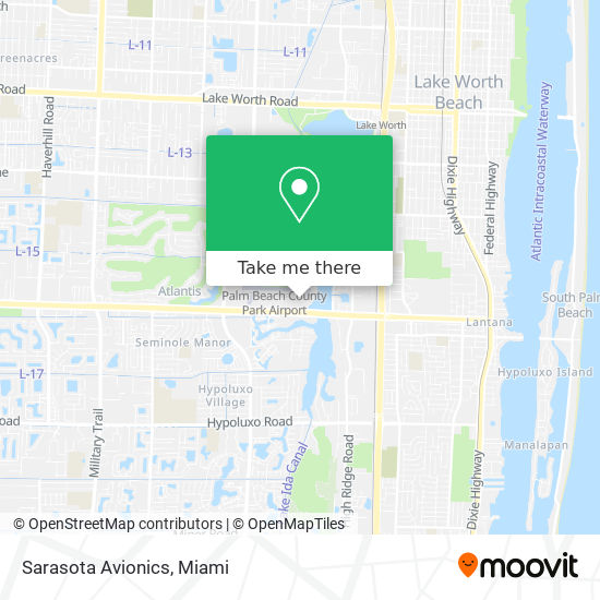 Mapa de Sarasota Avionics