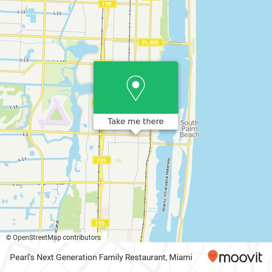 Mapa de Pearl's Next Generation Family Restaurant