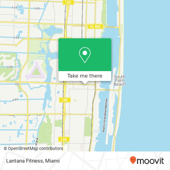 Lantana Fitness map