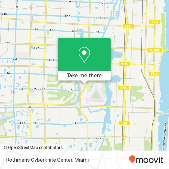 Mapa de Rothmans Cyberknife Center