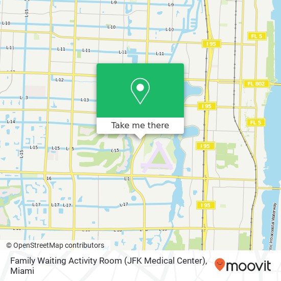 Mapa de Family Waiting Activity Room (JFK Medical Center)