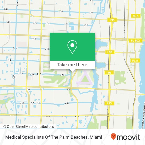 Mapa de Medical Specialists Of The Palm Beaches