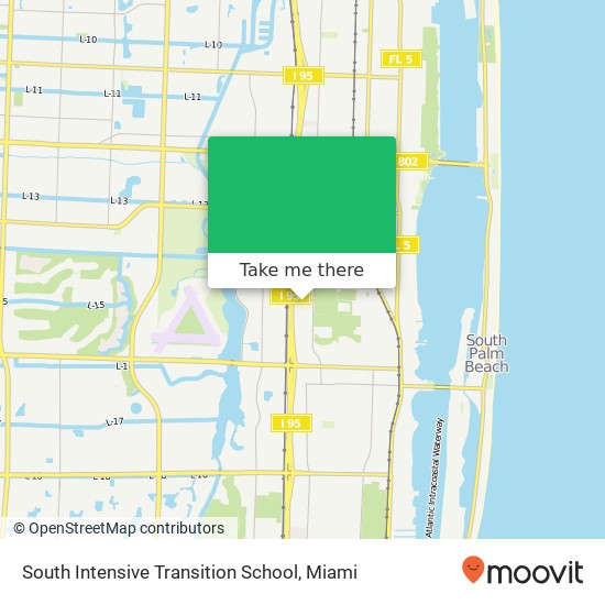 South Intensive Transition School map