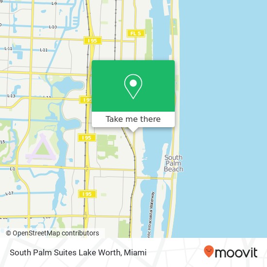 Mapa de South Palm Suites Lake Worth