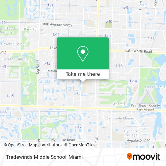 Mapa de Tradewinds Middle School