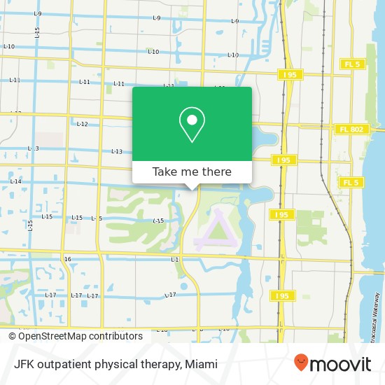 Mapa de JFK outpatient physical therapy