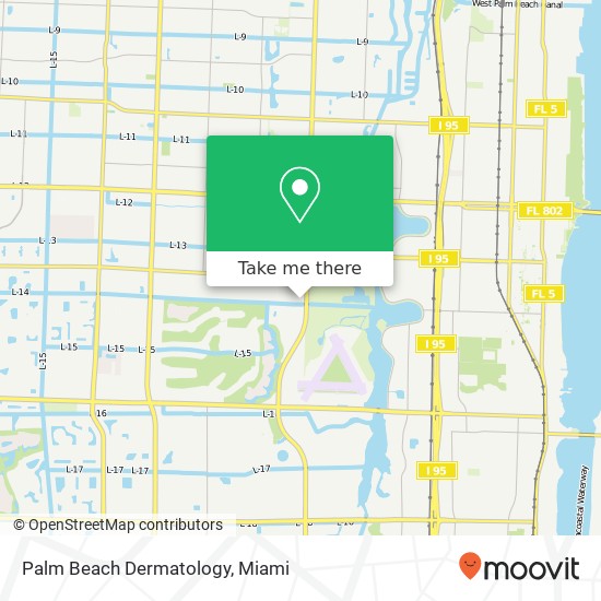 Palm Beach Dermatology map