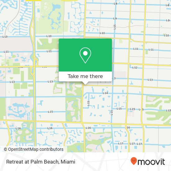 Retreat at Palm Beach map