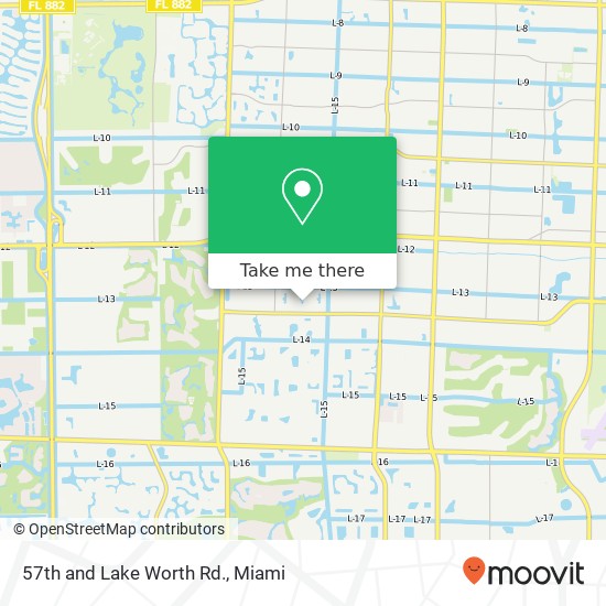 57th and Lake Worth Rd. map