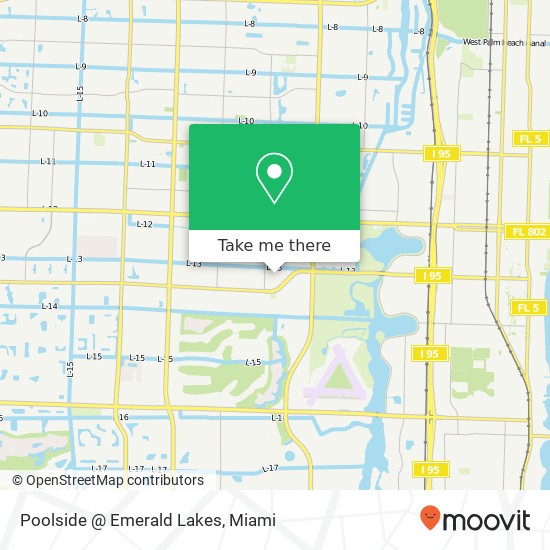 Mapa de Poolside @ Emerald Lakes