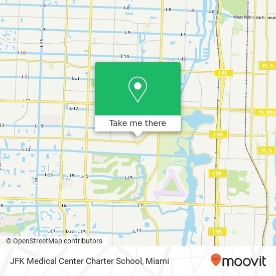 Mapa de JFK Medical Center Charter School