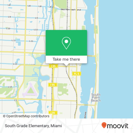 South Grade Elementary map