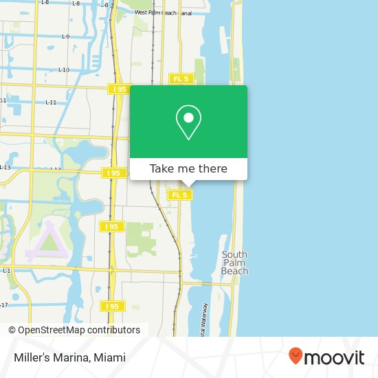 Miller's Marina map