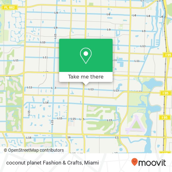 coconut planet Fashion & Crafts map