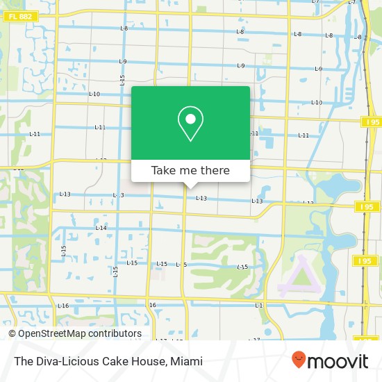 Mapa de The Diva-Licious Cake House