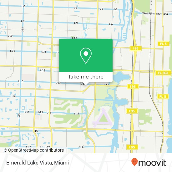 Emerald Lake Vista map