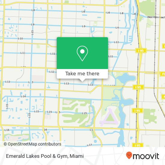 Mapa de Emerald Lakes Pool & Gym