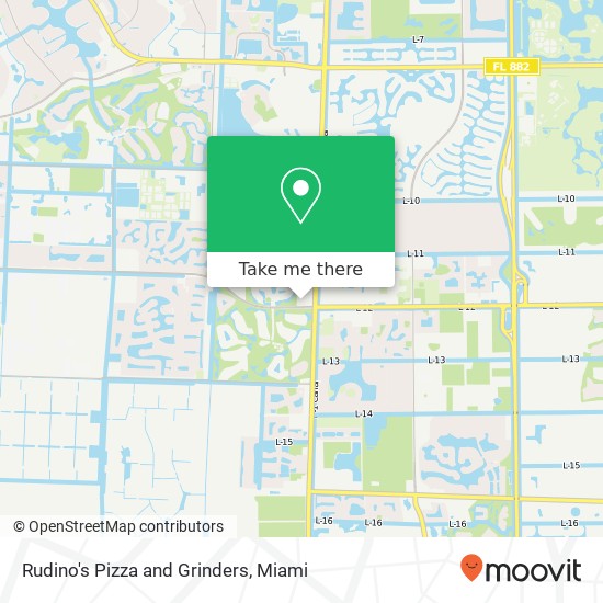 Rudino's Pizza and Grinders map