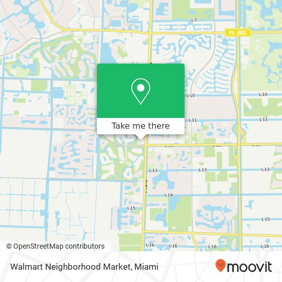 Mapa de Walmart Neighborhood Market