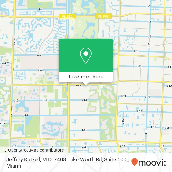 Jeffrey Katzell, M.D. 7408 Lake Worth Rd, Suite 100, map