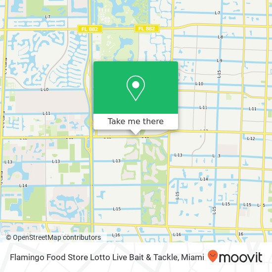 Mapa de Flamingo Food Store Lotto Live Bait & Tackle