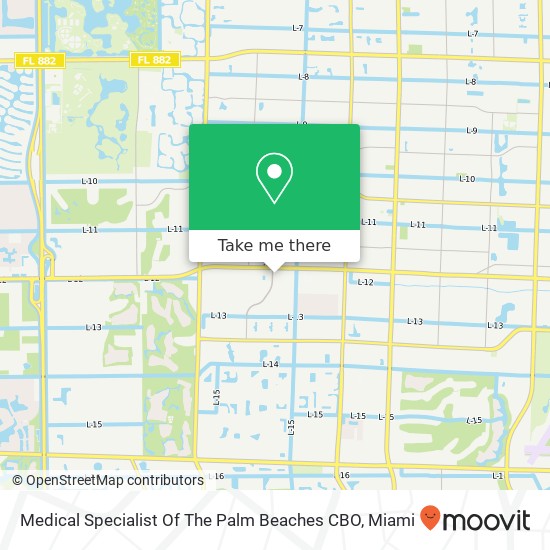 Medical Specialist Of The Palm Beaches CBO map