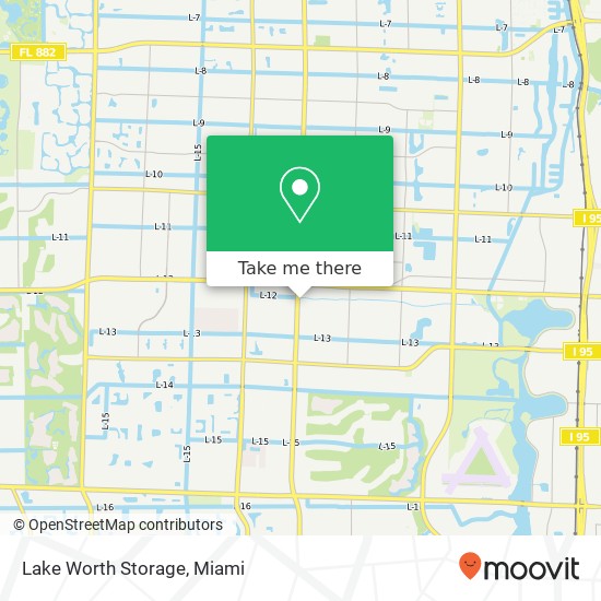 Mapa de Lake Worth Storage