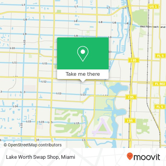 Lake Worth Swap Shop map