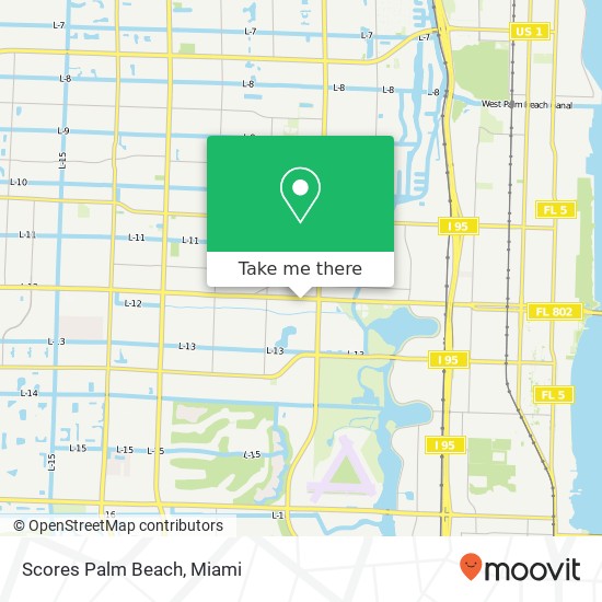 Mapa de Scores Palm Beach