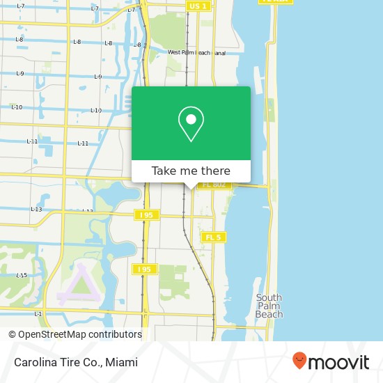 Mapa de Carolina Tire Co.