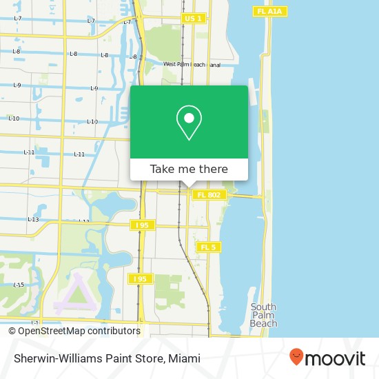 Sherwin-Williams Paint Store map