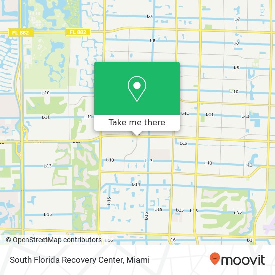 South Florida Recovery Center map