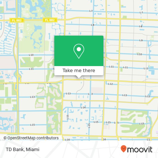 TD Bank map