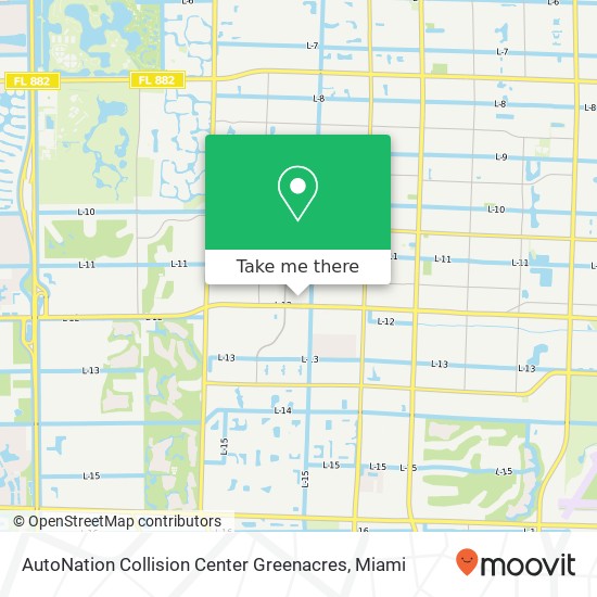 Mapa de AutoNation Collision Center Greenacres