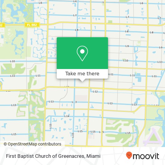 Mapa de First Baptist Church of Greenacres