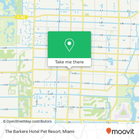 The Barkers Hotel Pet Resort map