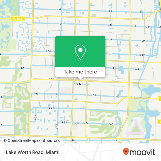 Lake Worth Road map