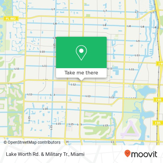 Lake Worth Rd. & Military Tr. map