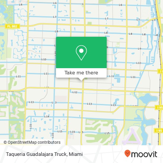 Taqueria Guadalajara Truck map