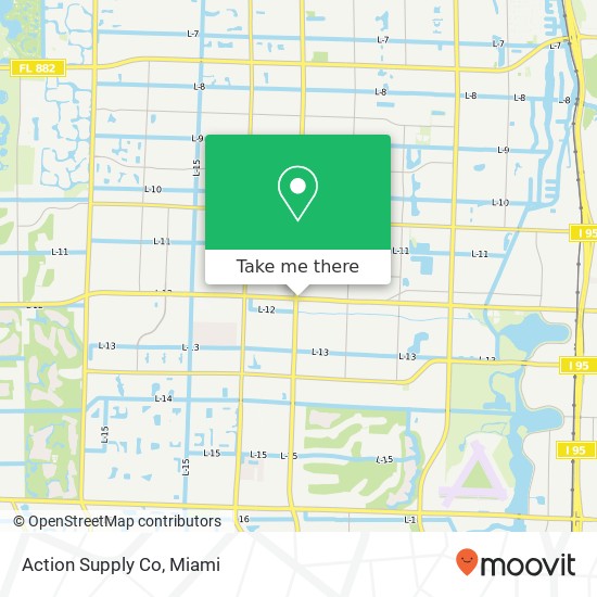 Mapa de Action Supply Co