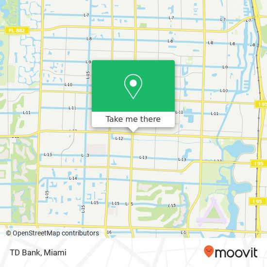 TD Bank map