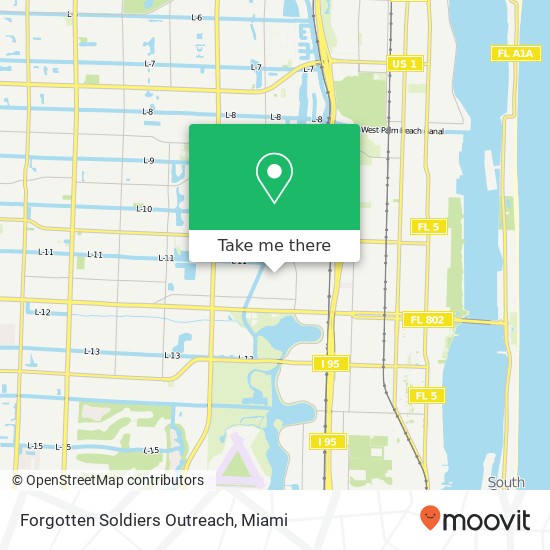 Forgotten Soldiers Outreach map