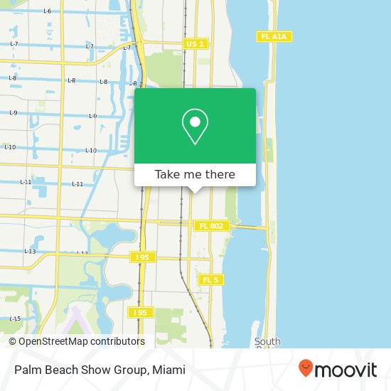 Mapa de Palm Beach Show Group