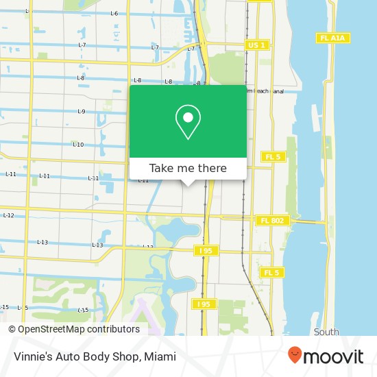 Vinnie's Auto Body Shop map