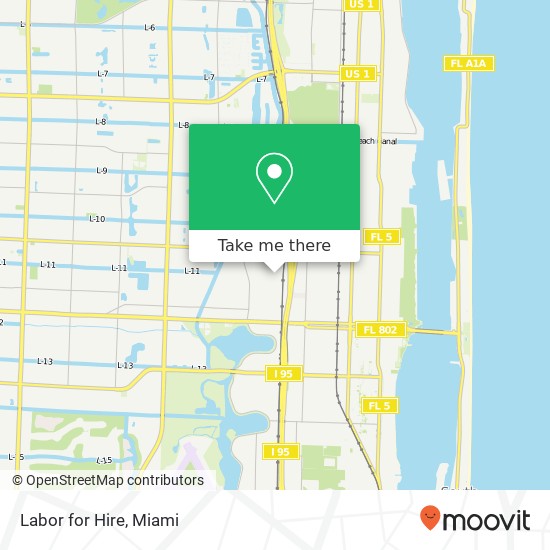 Labor for Hire map