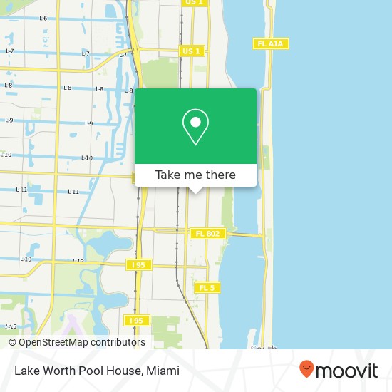 Mapa de Lake Worth Pool House