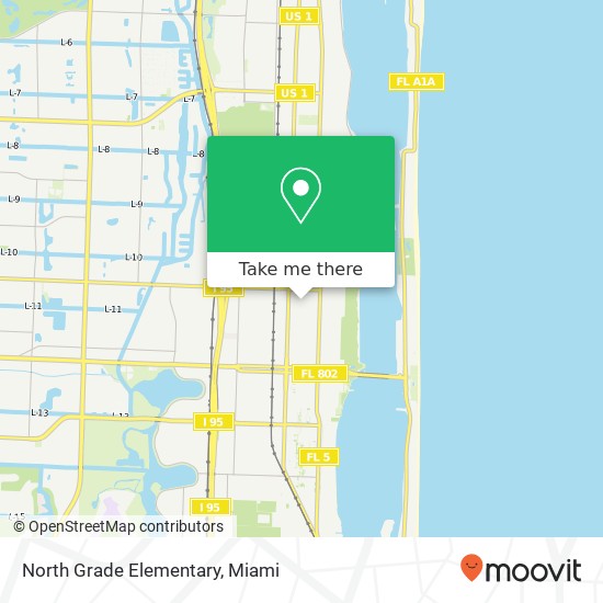 North Grade Elementary map